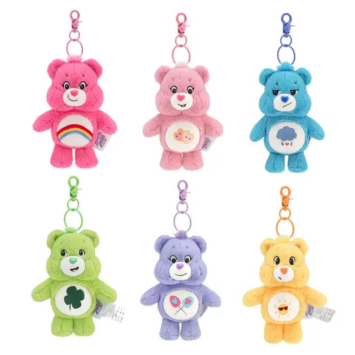 Soins ours en peluche Kawaii Carebears arc-en-ciel ours en peluche Anime passe-temps jouet porte-clé