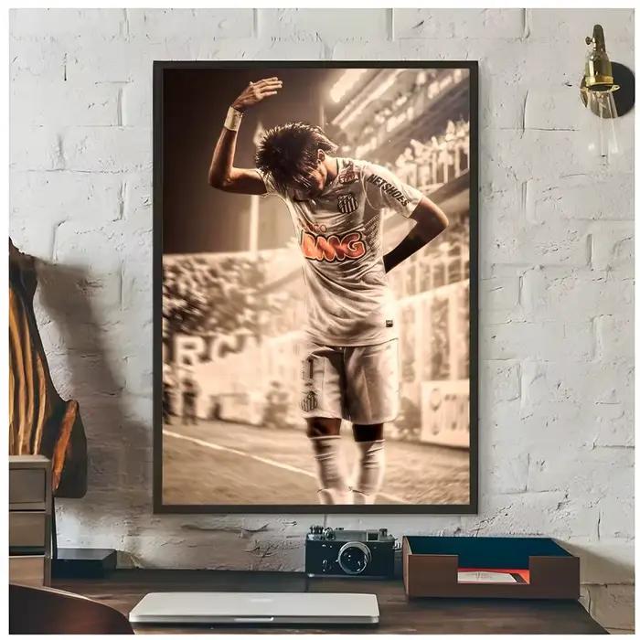 Affiche de la légende du football N-Neymar Jr, décoration artistique haut de gamme et cadeau pour la