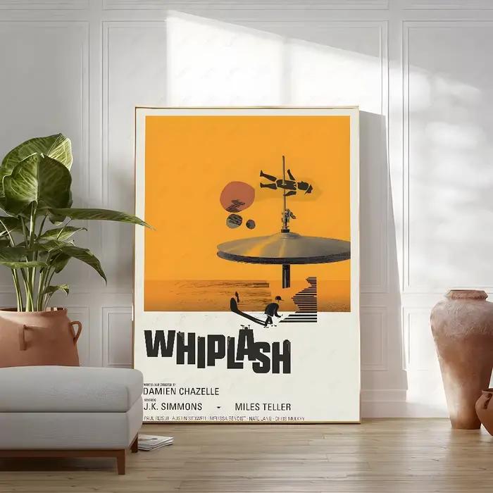 Affiche de Film classique W-WhiplAshs, peinture artistique murale, étude, décoration nordique pour l