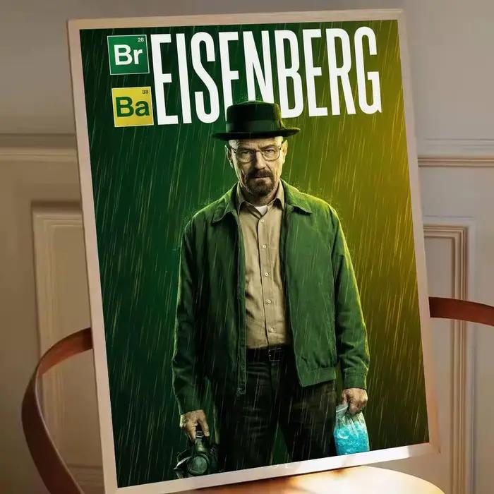 Affiche murale TV B-Breaking Bad, décoration de chambre esthétique, décoration de maison moderne, im