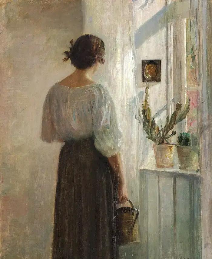 Peinture à l'huile antique représentant une femme lisant sur toile, affiches imprimées, art mural vi
