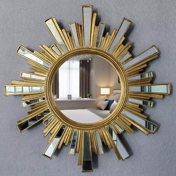 Salon luxe miroir Design esthétique européen Unique Xenomorph miroir Vintage irrégulier Espelhos Dec