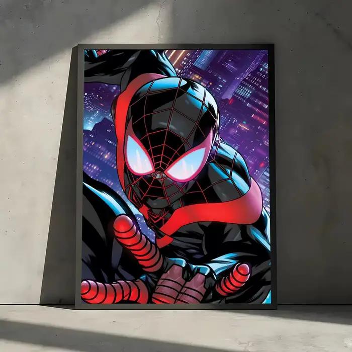 Affiche Spiderman pour décoration murale de chambre, autocollants imperméables pour la maison, le ba