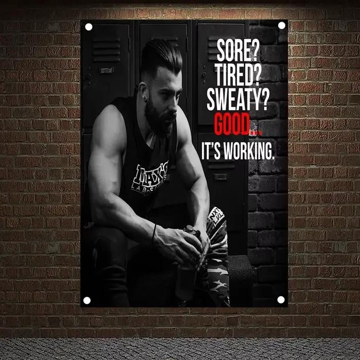 SORE? Fatigué? SWEATY? BON... C'est Punta KING. Affiches d'Entraînement de Motivation, Bannières d'E