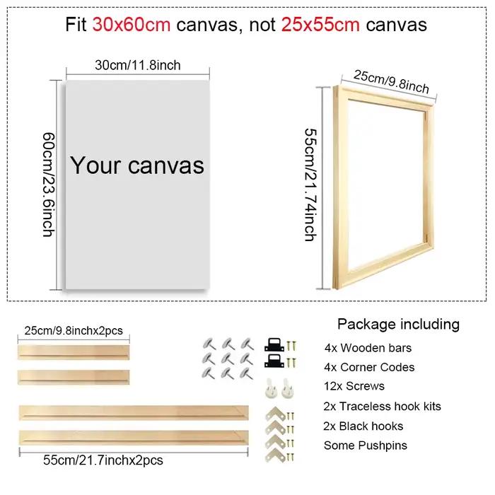 40x80 50x100 cadre photo en bois naturel pour mur toile cadre diamant peinture cadre photo affiche c