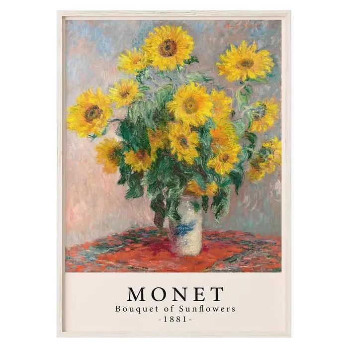 Affiche de l'artiste impressionniste Claude Monet, nénuphar, toile personnalisée, tableau d'art mura