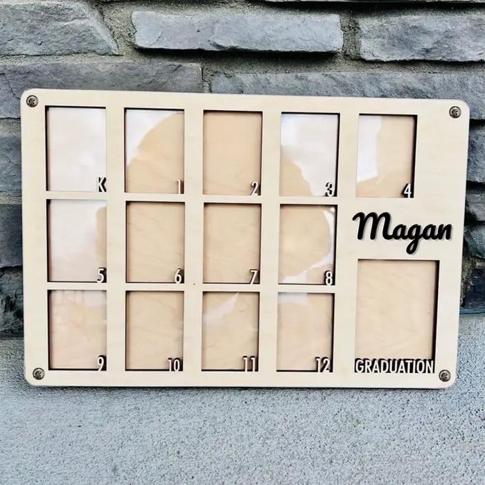 1 cadre photo personnalisé, cadre avec nom personnalisé, décoration murale pour chambre, peut être u