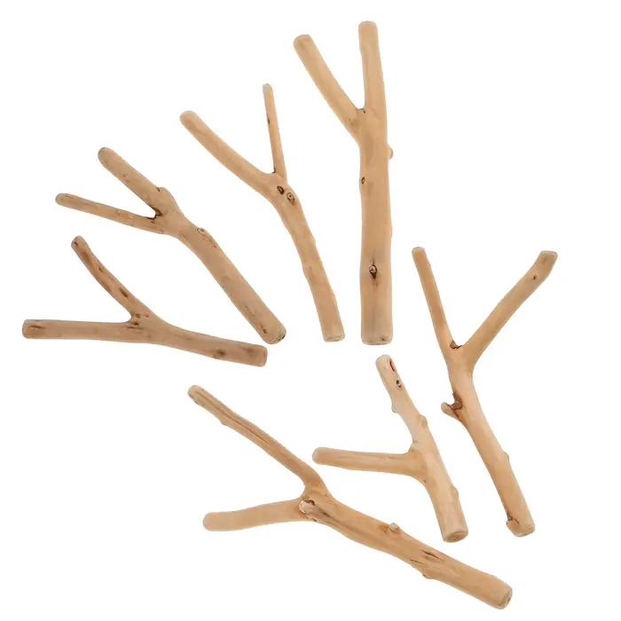 Guirlande de bois flotté, décoration en bâtonnets de bois naturel, branches pour vase, brindilles ru
