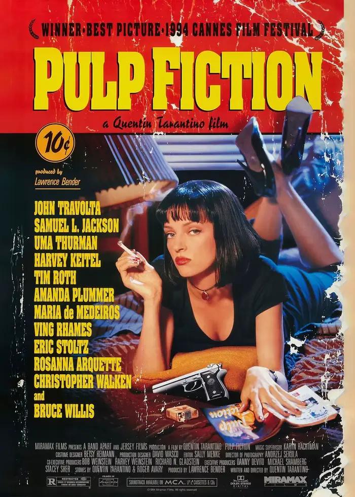 Affiche de film classique, affiches de Fiction pulpe, peinture sur toile du parrain, Art mural, imag