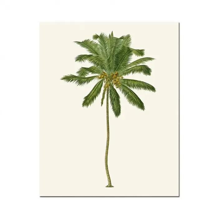 Affiches et impressions d'art rétro, peintures sur toile murales de palmiers tropicaux pour la décor