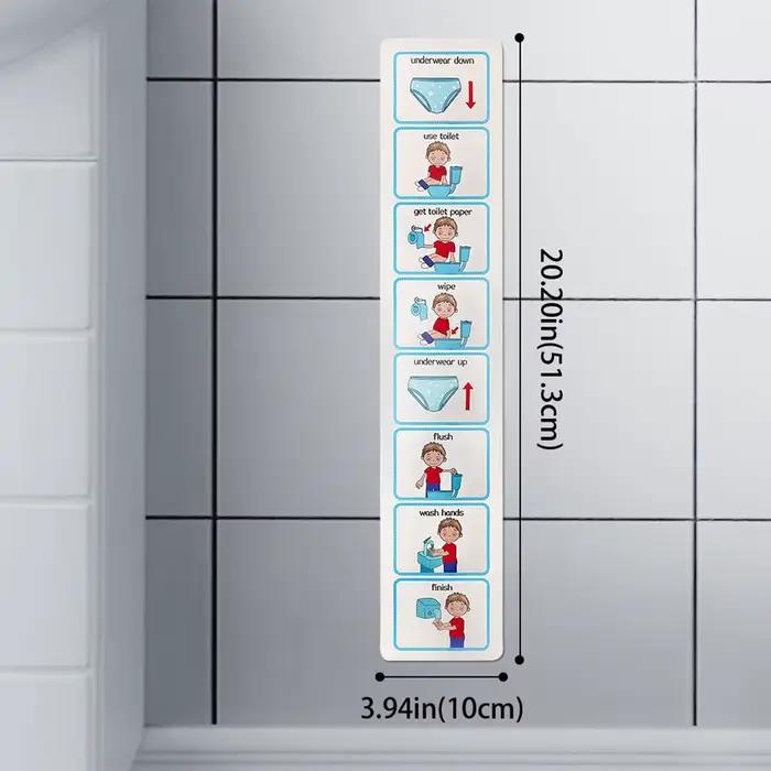 Formation à la propreté calendrier visuel tableau des toilettes calendrier cartes autocollantes pour