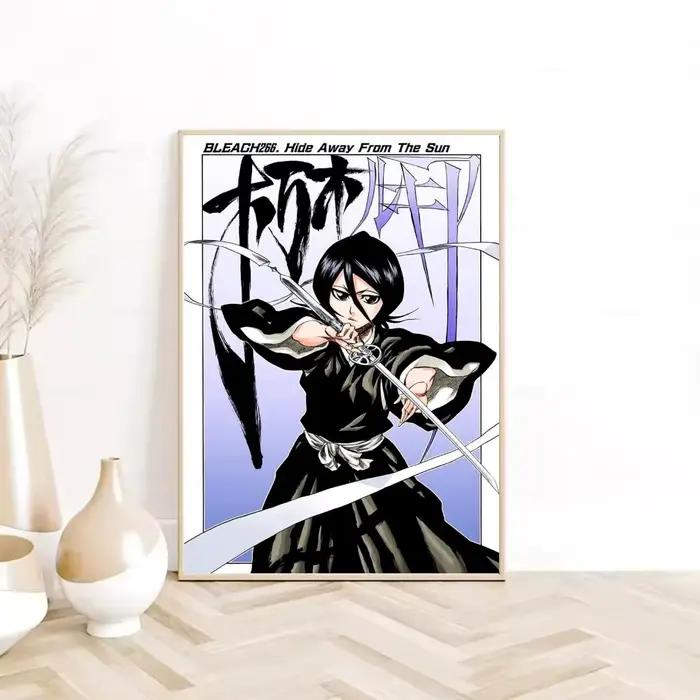 Affiche autocollante Anime B-BLEACH, autocollant en papier imperméable, décoration murale pour café