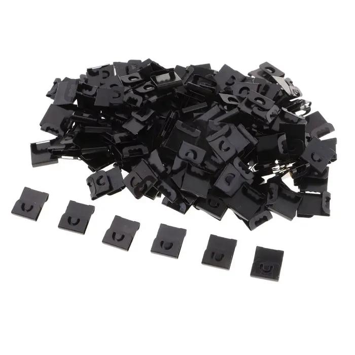 Cintres en plastique pour cadre Photo noir, 200 pièces, crochets de suspension pour peintures Photo,