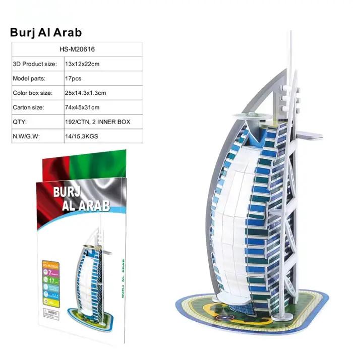Puzzle Architectural 3D de renommée mondiale, tour Big Ben Pisa, maison blanche, jouet de maternelle