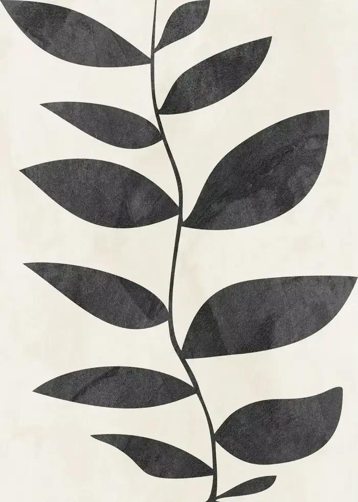 Peinture sur toile de plantes tropicales aux couleurs Morandi modernes, affiches et impressions, ima