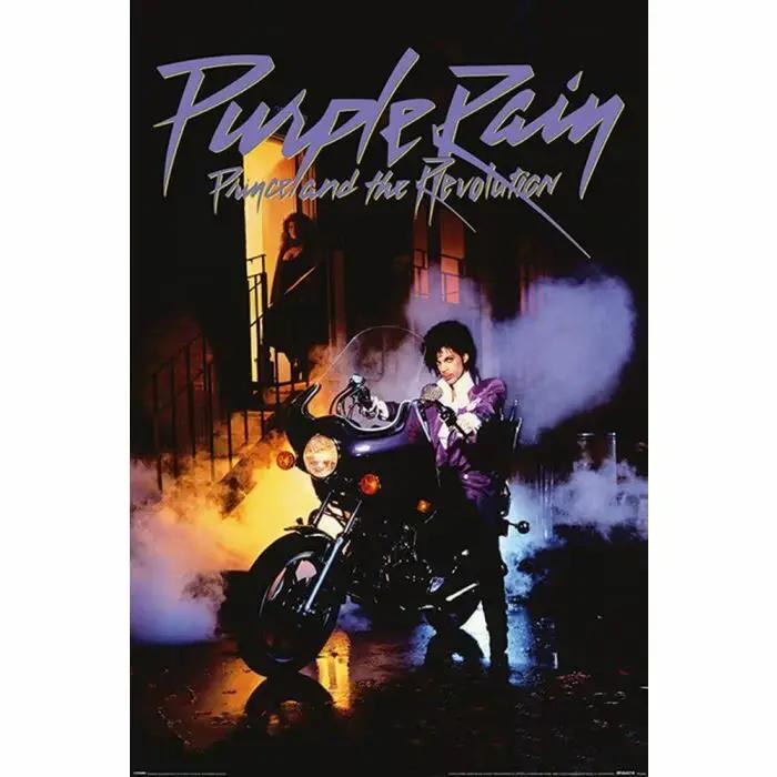 ThéCE PURPLE RAIN Film POSTER SILK Poster, Peinture murale décorative pour la maison