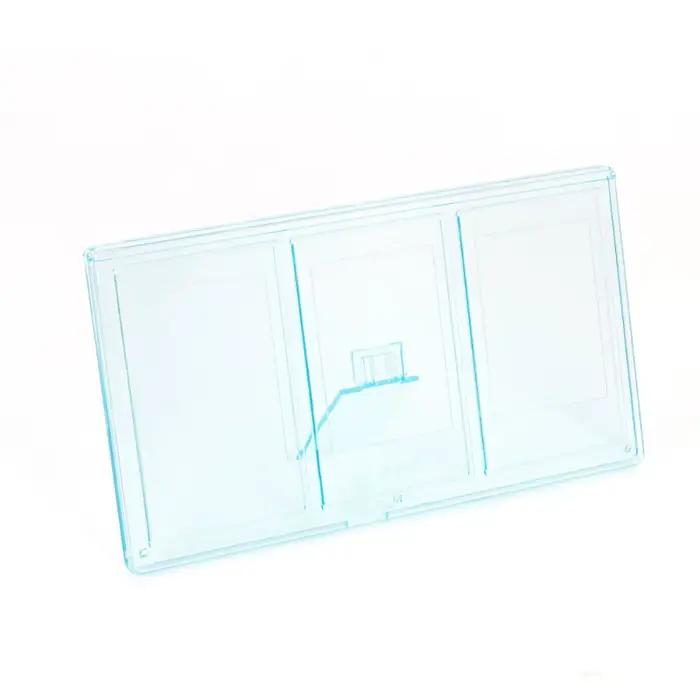 Cadre photo à trois compartiments, haute transparence, support pour petite carte, mini cadre Photo P