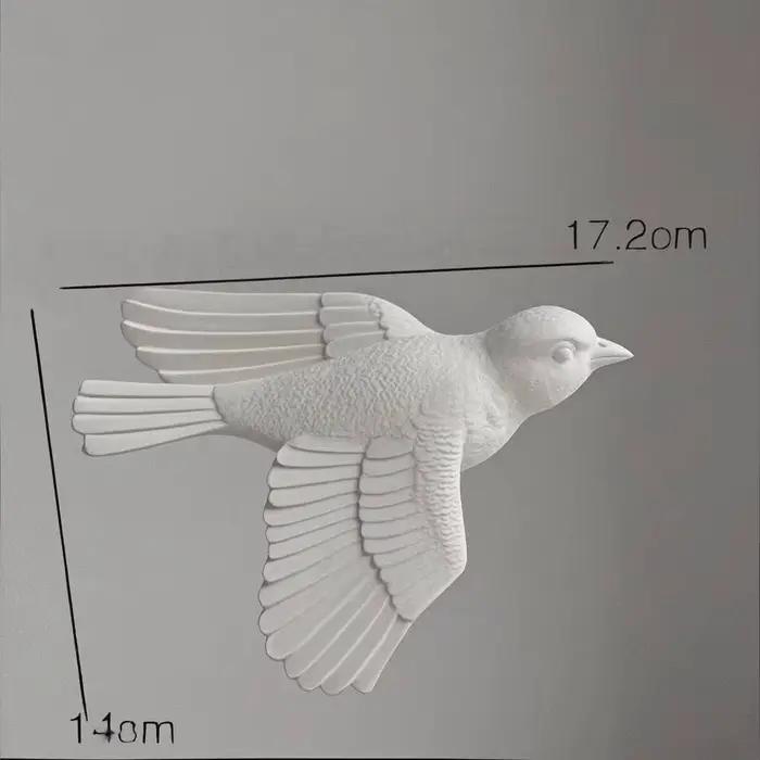 Décoration murale européenne en relief avec oiseaux, idéale pour le salon, au-dessus du canapé, déco