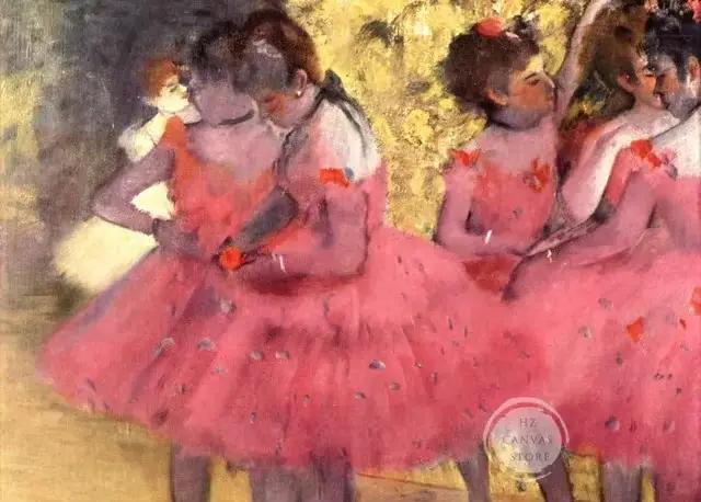 Impression sur toile de portrait de ballerine impressionniste, Danseuse sur scène d'Edgar Degas, pou