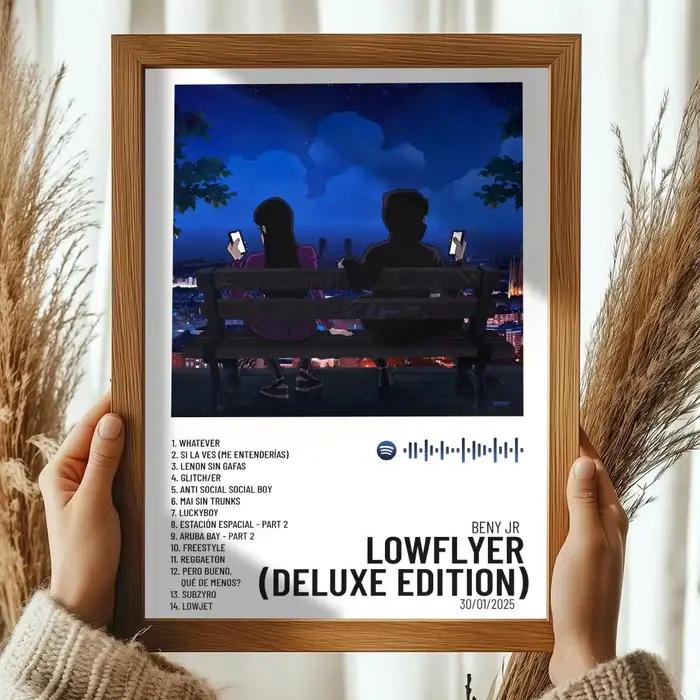 Pop rappeur B_BENY J_JR Album HD lin toile affiche mur Art imprime pour salon chambre bureau décorat