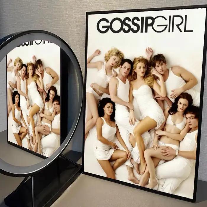 Affiche autocollante G-Gossip Girl en papier imperméable, décoration murale pour café, bar et chambr