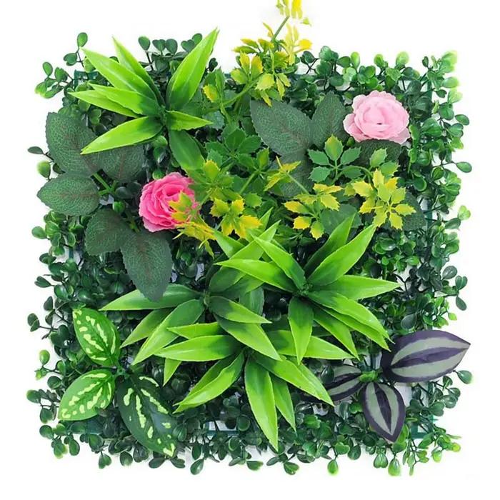 Panneau mural de plantes artificielles, bricolage, Simulation réaliste et Durable, feuille de plante