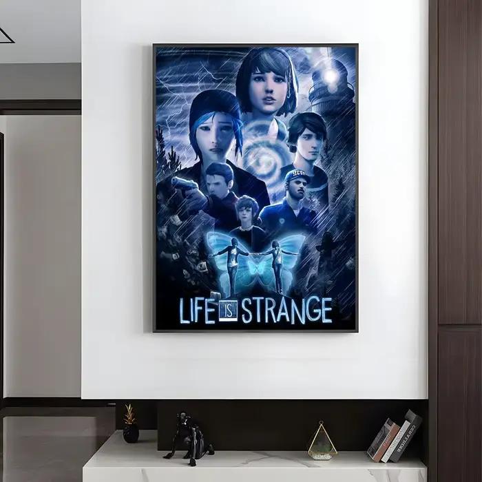 La vie est étrange 2 affiche en papier blanc, imprimés esthétiques et Art mural, peinture rétro, déc