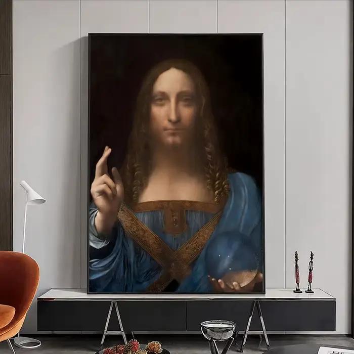 Affiche d'artiste Leonardo da Vinci, autocollant mural imperméable, auto-adhésif, Art HD, décoration