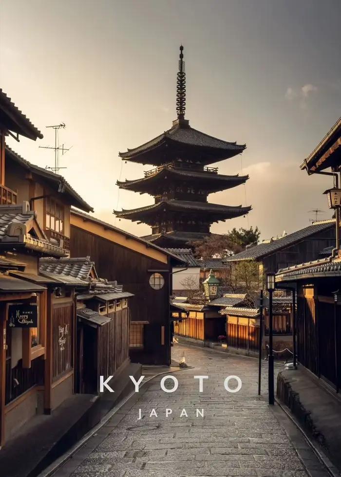 Affiche de paysage de ville Pastel de Tokyo, imprimés de réalité, peinture sur toile japonaise Kyoto