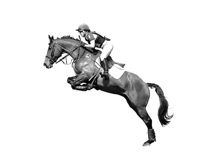 Cavalier équestre de course de chevaux, moderne et Simple, créatif, Double peinture décorative, déco