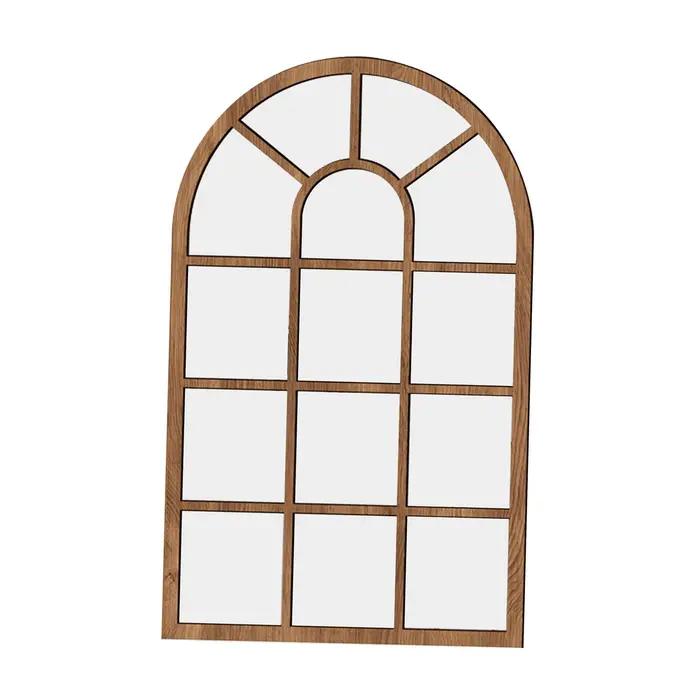 Miroir mural arqué moderne, miroir décoratif en forme de vitre d'arche pour salle de bain, entrée, c