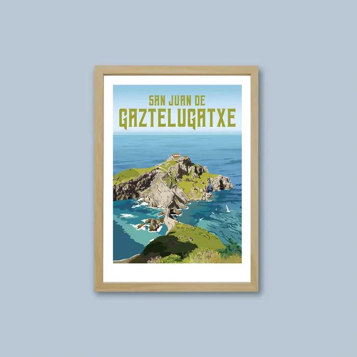 Affiche de voyage vintage Pays Basque Bayonne, toile, coutumes et impressions, art mural nordique, d