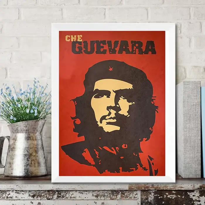 Che Guevara – affiche murale rétro Vintage en papier Kraft, impression de propagande, décoration de