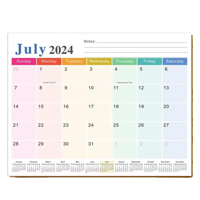 Calendrier familial de réfrigérateur magnétique 2026 Calendrier de réfrigérateur de 18 mois à 2027 j