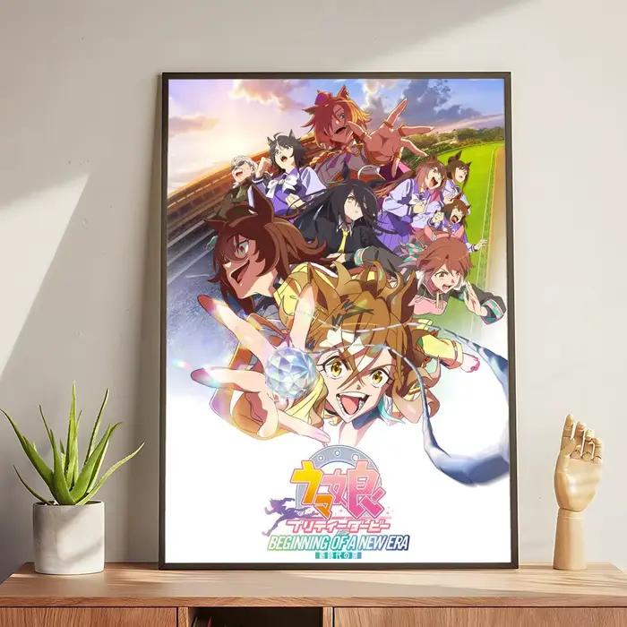 Affiche de jeu U-Uma m-musume Pretty Derby, autocollants muraux modernes et élégants pour décoration