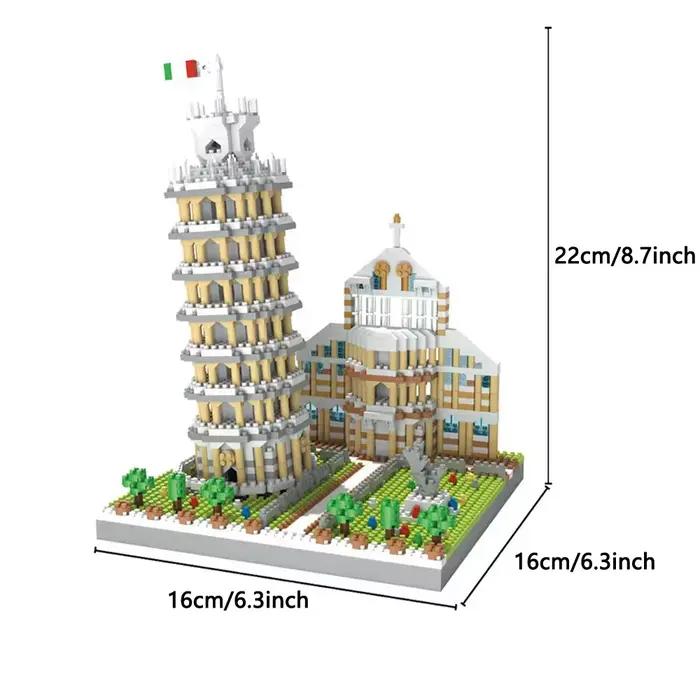 Big Ben – ensemble de blocs de construction rétro, modèle de tour d'horloge icône avec Mini briques,