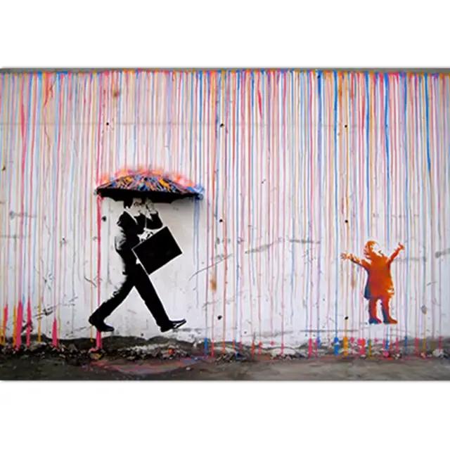 Nouveaux affiches et impressions Banksy Street, peinture sur toile vintage, décoration murale modern