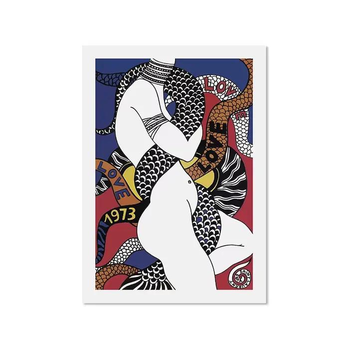 Affiche de Mode Vintage de Marque de Luxe Française, Affiches d'Amour, Impressions d'Art Murales d'E