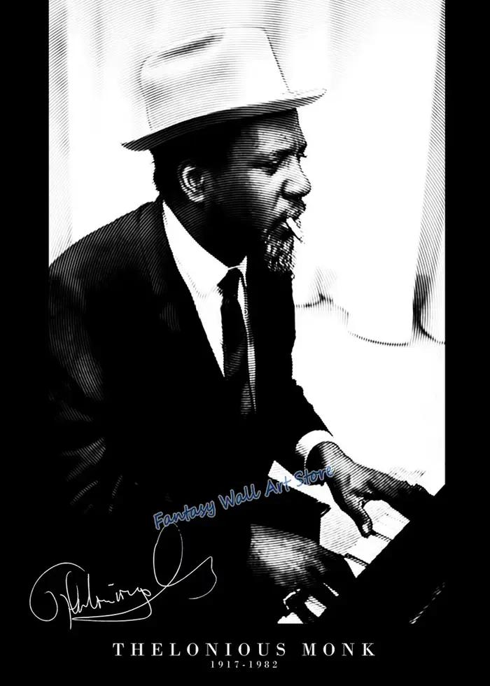 Affiche abstraite de musicien de jazz, impression sur toile, noir et blanc, décoration murale musica