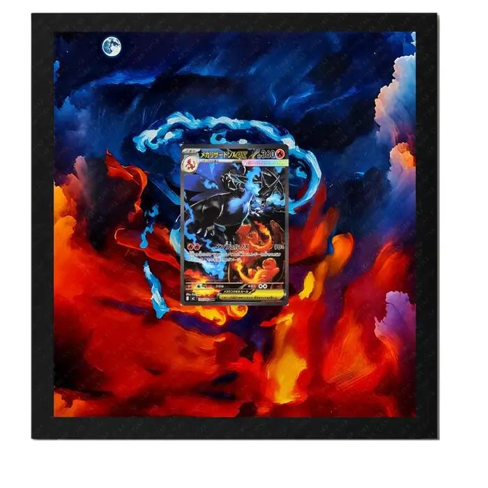 Cadre d'affichage magnétique Mega Charizard pour cartes TCG PSA TAG, protection acrylique premium po