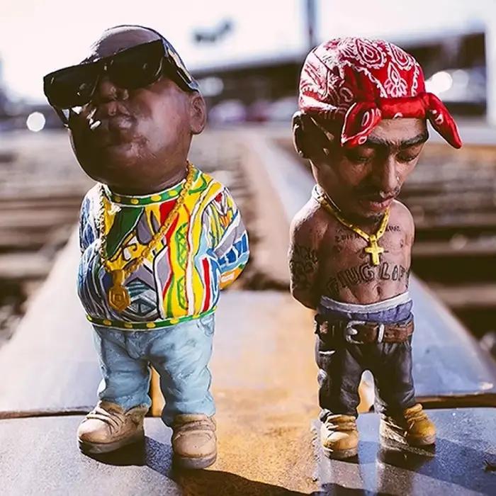 1 pièces Hip Hop légende commémorative résine ornements décoration de la maison Statue commémorative