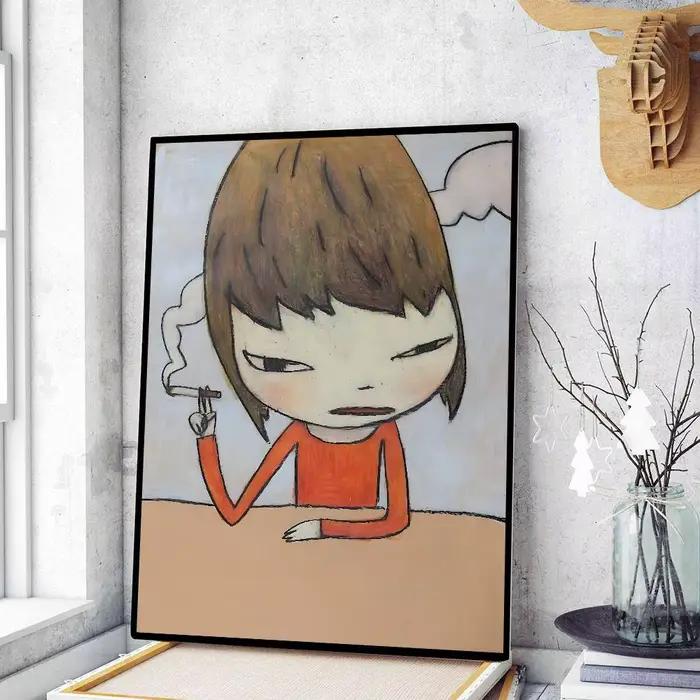 Yoshitomo Nara – affiche d'art imprimée, style Anime, décoration de maison, cadeau idéal, décoration
