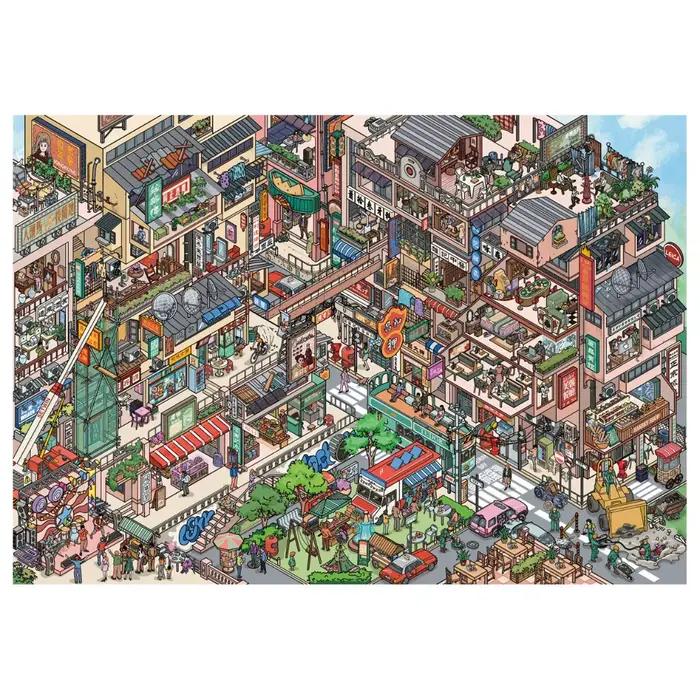 Autocollant Paysage Urbain Miniature Série Urban Street, Autocollant Paysage 3D DIY en PET, Anti-str