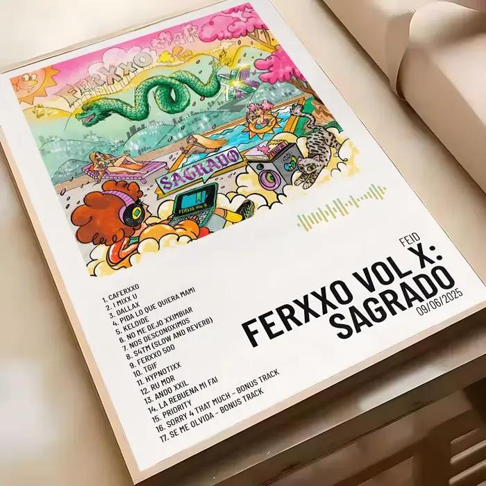 F-feid Album affiche autocollants HD peinture auto-adhésive Art pour chambre salon décor à la maison