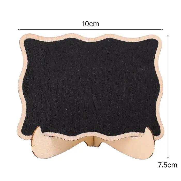 Mini tableaux noirs portables en bois, 1 à 10 pièces, étiquette de Message, tableau noir, décoration