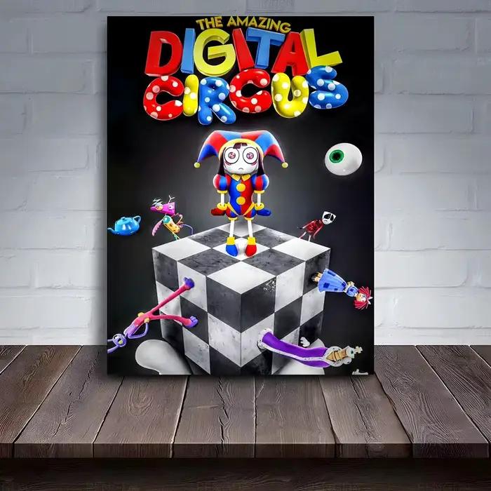 Affiche numérique T-The A-Amazings Digital Circus, affiche artistique pour PC, toile HD, papier d'im