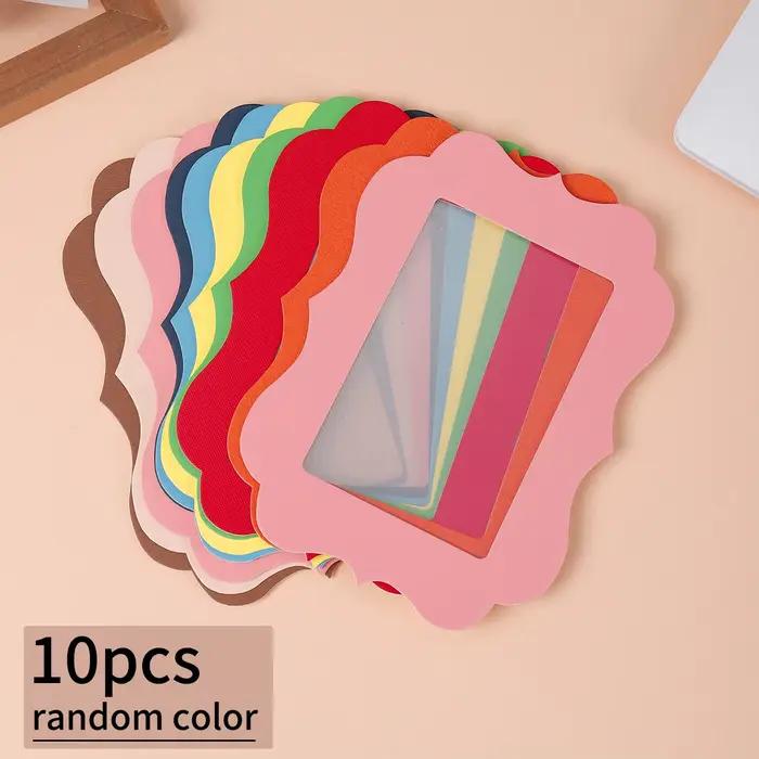 10 cadres photo colorés en carton de 6 pouces, décoration de maison facile à réaliser soi-même, adap