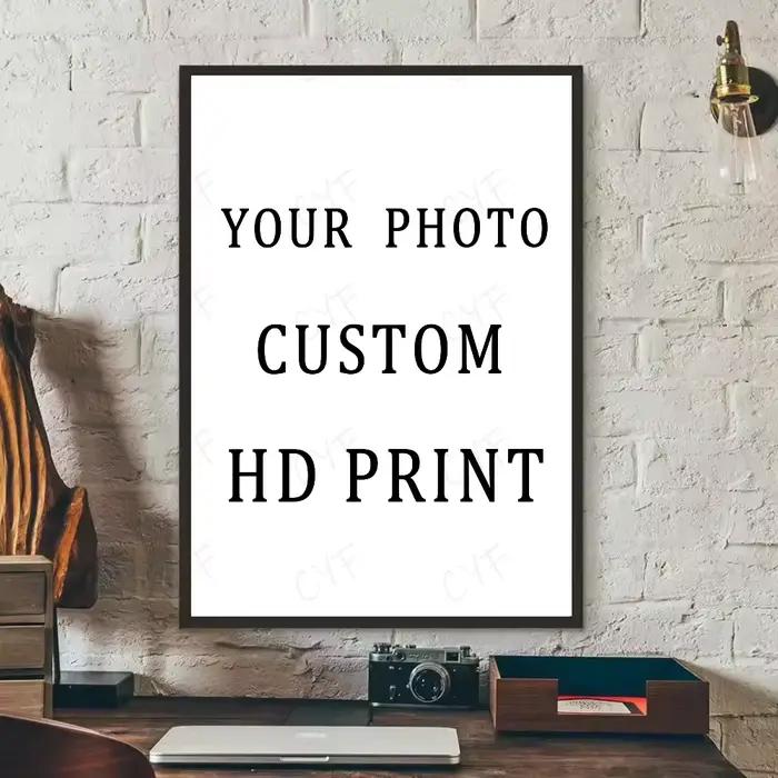 Affiches personnalisées avec personnages personnalisés, imprimés sur toile personnalisés pour la fam