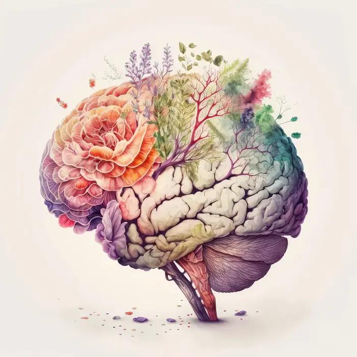Peinture sur toile de fleurs minimalistes, cœur anatomique, cerveau, poumons, affiche imprimée, imag