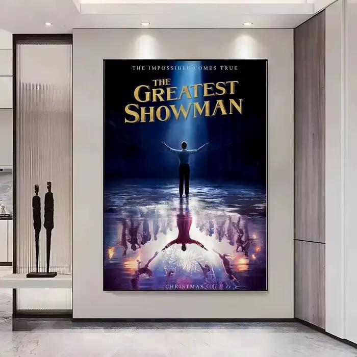 Affiche décorative murale du film T-The Greatest Showman, pour salons, chambres à coucher, bars et c